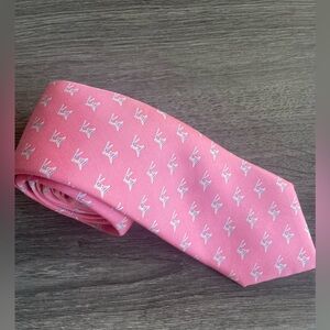 Vineyard Vines Pink Lighthouse Silk Tie